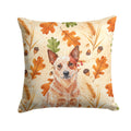 Red Heeler Australian Cattle Dog Heirloom Fall Decorative Throw Pillow 14x14 Indoor Outdoor Accent Cushion, Fabric Cover with Insert for Sofa, Bed, Porch & Living Room