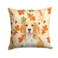 Lemon and White Beagle Heirloom Fall Decorative Throw Pillow 18x18 Indoor Outdoor Accent Cushion, Fabric Cover with Insert for Sofa, Bed, Porch & Living Room
