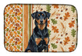 Beauceron Heirloom Fall Dish Drying Mat Absorbent Dish Drying Mat Pad for Kitchen Counter Dish Drainer Mat for Countertop, 14 x 21", Multicolor