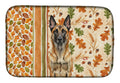 Belgian Malinois Heirloom Fall Dish Drying Mat Absorbent Dish Drying Mat Pad for Kitchen Counter Dish Drainer Mat for Countertop, 14 x 21", Multicolor