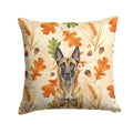 Belgian Malinois Heirloom Fall Decorative Throw Pillow 14x14 Indoor Outdoor Accent Cushion, Fabric Cover with Insert for Sofa, Bed, Porch & Living Room