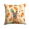 Mahogany Belgian Malinois Heirloom Fall Decorative Throw Pillow 18x18 Indoor Outdoor Accent Cushion, Fabric Cover with Insert for Sofa, Bed, Porch & Living Room