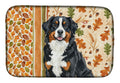 Bernese Mountain Dog Heirloom Fall Dish Drying Mat Absorbent Dish Drying Mat Pad for Kitchen Counter Dish Drainer Mat for Countertop, 14 x 21", Multicolor