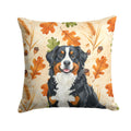 Bernese Mountain Dog Heirloom Fall Decorative Throw Pillow 18x18 Indoor Outdoor Accent Cushion, Fabric Cover with Insert for Sofa, Bed, Porch & Living Room