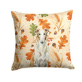 Borzoi Heirloom Fall Decorative Throw Pillow 18x18 Indoor Outdoor Accent Cushion, Fabric Cover with Insert for Sofa, Bed, Porch & Living Room