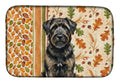 Brindle Bouvier des Flandres Heirloom Fall Dish Drying Mat Absorbent Dish Drying Mat Pad for Kitchen Counter Dish Drainer Mat for Countertop, 14 x 21", Multicolor