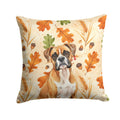 Boxer Heirloom Fall Decorative Throw Pillow 18x18 Indoor Outdoor Accent Cushion, Fabric Cover with Insert for Sofa, Bed, Porch & Living Room