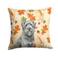 Gray Briard Heirloom Fall Decorative Throw Pillow 18x18 Indoor Outdoor Accent Cushion, Fabric Cover with Insert for Sofa, Bed, Porch & Living Room
