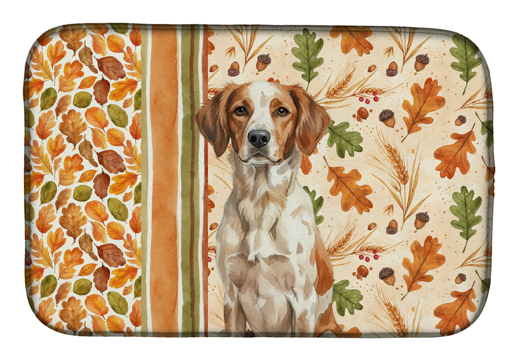Roan Brittany Heirloom Fall Dish Drying Mat Absorbent Dish Drying Mat Pad for Kitchen Counter Dish Drainer Mat for Countertop, 14 x 21", Multicolor