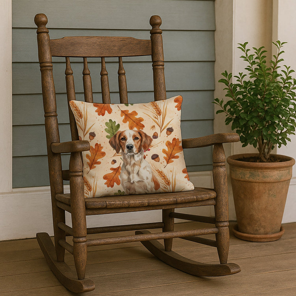 Roan Brittany Heirloom Fall Decorative Throw Pillow 18x18 Indoor Outdoor Accent Cushion, Fabric Cover with Insert for Sofa, Bed, Porch & Living Room