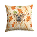 Bullmastiff Heirloom Fall Decorative Throw Pillow 14x14 Indoor Outdoor Accent Cushion, Fabric Cover with Insert for Sofa, Bed, Porch & Living Room