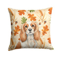 Blenheim Cavalier Spaniel Heirloom Fall Decorative Throw Pillow 18x18 Indoor Outdoor Accent Cushion, Fabric Cover with Insert for Sofa, Bed, Porch & Living Room