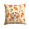 Cavapoo Heirloom Fall Decorative Throw Pillow 18x18 Indoor Outdoor Accent Cushion, Fabric Cover with Insert for Sofa, Bed, Porch & Living Room