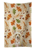 Hairless Palomino Chinese Crested Heirloom Fall Kitchen Towel Velour Plush Front and Cotton Loop Back Machine Washable