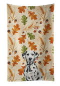 Dalmatian Heirloom Fall Kitchen Towel Velour Plush Front and Cotton Loop Back Machine Washable