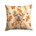 Dogue de Bordeaux Heirloom Fall Decorative Throw Pillow 18x18 Indoor Outdoor Accent Cushion, Fabric Cover with Insert for Sofa, Bed, Porch & Living Room