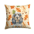 Blue Roan & Tan English Cocker Spaniel Heirloom Fall Decorative Throw Pillow 14x14 Indoor Outdoor Accent Cushion, Fabric Cover with Insert for Sofa, Bed, Porch & Living Room