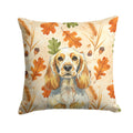 Lemon Roan English Cocker Spaniel Heirloom Fall Decorative Throw Pillow 18x18 Indoor Outdoor Accent Cushion, Fabric Cover with Insert for Sofa, Bed, Porch & Living Room