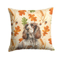 Liver Roan English Cocker Spaniel Heirloom Fall Decorative Throw Pillow 14x14 Indoor Outdoor Accent Cushion, Fabric Cover with Insert for Sofa, Bed, Porch & Living Room