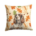 Liver Roan English Cocker Spaniel Heirloom Fall Decorative Throw Pillow 18x18 Indoor Outdoor Accent Cushion, Fabric Cover with Insert for Sofa, Bed, Porch & Living Room