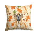 Apricot English Mastiff Heirloom Fall Decorative Throw Pillow 18x18 Indoor Outdoor Accent Cushion, Fabric Cover with Insert for Sofa, Bed, Porch & Living Room