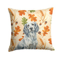 Blue Belton English Setter Heirloom Fall Decorative Throw Pillow 18x18 Indoor Outdoor Accent Cushion, Fabric Cover with Insert for Sofa, Bed, Porch & Living Room