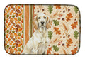 Lemon Belton English Setter Heirloom Fall Dish Drying Mat Absorbent Dish Drying Mat Pad for Kitchen Counter Dish Drainer Mat for Countertop, 14 x 21", Multicolor