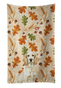 Lemon Belton English Setter Heirloom Fall Kitchen Towel Velour Plush Front and Cotton Loop Back Machine Washable