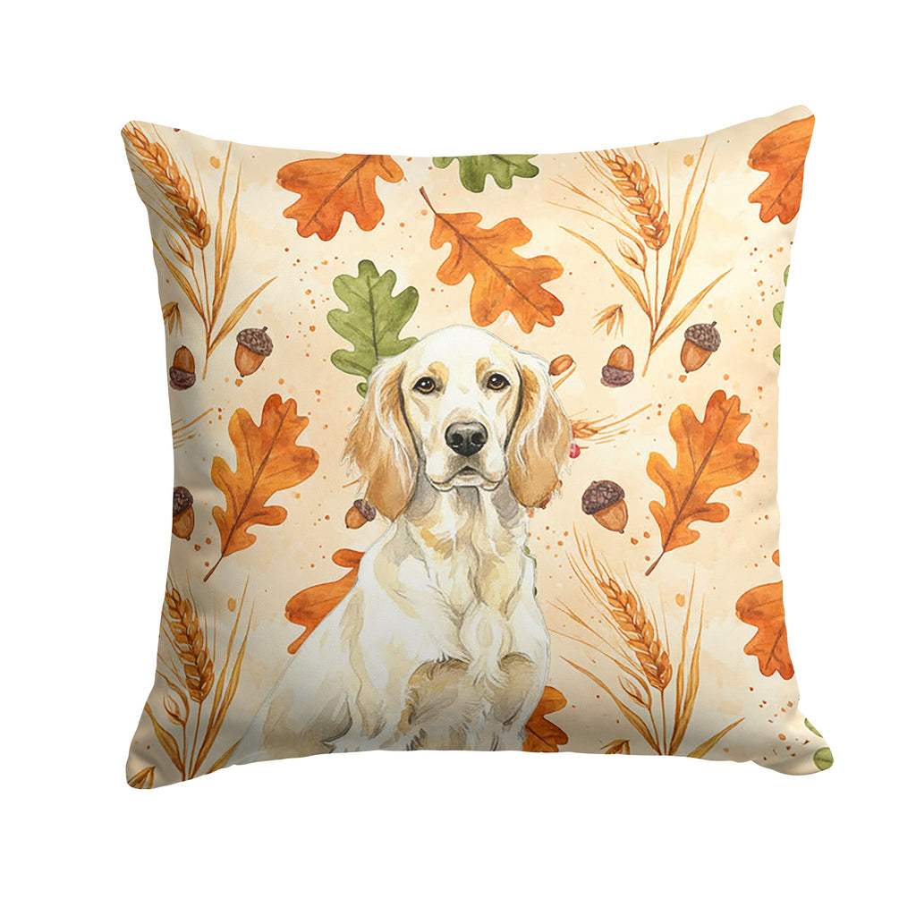 Lemon Belton English Setter Heirloom Fall Decorative Throw Pillow 18x18 Indoor Outdoor Accent Cushion, Fabric Cover with Insert for Sofa, Bed, Porch & Living Room