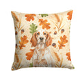 Orange Belton English Setter Heirloom Fall Decorative Throw Pillow 18x18 Indoor Outdoor Accent Cushion, Fabric Cover with Insert for Sofa, Bed, Porch & Living Room