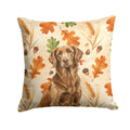Liver Flat-Coated Retriever Heirloom Fall Decorative Throw Pillow 18x18 Indoor Outdoor Accent Cushion, Fabric Cover with Insert for Sofa, Bed, Porch & Living Room