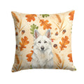 White German Shepherd Heirloom Fall Decorative Throw Pillow 14x14 Indoor Outdoor Accent Cushion, Fabric Cover with Insert for Sofa, Bed, Porch & Living Room