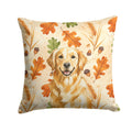 Golden Retriever Heirloom Fall Decorative Throw Pillow 14x14 Indoor Outdoor Accent Cushion, Fabric Cover with Insert for Sofa, Bed, Porch & Living Room