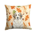 Badger Great Pyrenees Heirloom Fall Decorative Throw Pillow 14x14 Indoor Outdoor Accent Cushion, Fabric Cover with Insert for Sofa, Bed, Porch & Living Room