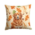 Reddish Brown Great Pyrenees Heirloom Fall Decorative Throw Pillow 18x18 Indoor Outdoor Accent Cushion, Fabric Cover with Insert for Sofa, Bed, Porch & Living Room