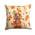 Irish Setter Heirloom Fall Decorative Throw Pillow 14x14 Indoor Outdoor Accent Cushion, Fabric Cover with Insert for Sofa, Bed, Porch & Living Room