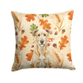 Wheaten Irish Wolfhound Heirloom Fall Decorative Throw Pillow 14x14 Indoor Outdoor Accent Cushion, Fabric Cover with Insert for Sofa, Bed, Porch & Living Room