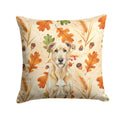 Wheaten Irish Wolfhound Heirloom Fall Decorative Throw Pillow 18x18 Indoor Outdoor Accent Cushion, Fabric Cover with Insert for Sofa, Bed, Porch & Living Room