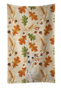 Cream Italian Greyhound Heirloom Fall Kitchen Towel Velour Plush Front and Cotton Loop Back Machine Washable