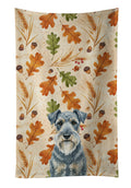 Kerry Blue Terrier Heirloom Fall Kitchen Towel Velour Plush Front and Cotton Loop Back Machine Washable
