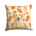 Yellow Labrador Retriever Heirloom Fall Decorative Throw Pillow 18x18 Indoor Outdoor Accent Cushion, Fabric Cover with Insert for Sofa, Bed, Porch & Living Room