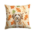 Lagotto Romagnolo Heirloom Fall Decorative Throw Pillow 14x14 Indoor Outdoor Accent Cushion, Fabric Cover with Insert for Sofa, Bed, Porch & Living Room