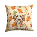 Lagotto Romagnolo Heirloom Fall Decorative Throw Pillow 18x18 Indoor Outdoor Accent Cushion, Fabric Cover with Insert for Sofa, Bed, Porch & Living Room