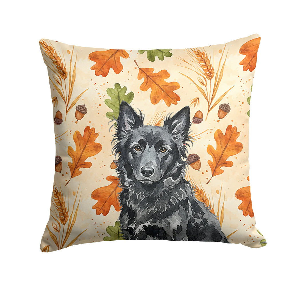 Mudi Heirloom Fall Decorative Throw Pillow 14x14 Indoor Outdoor Accent Cushion, Fabric Cover with Insert for Sofa, Bed, Porch & Living Room