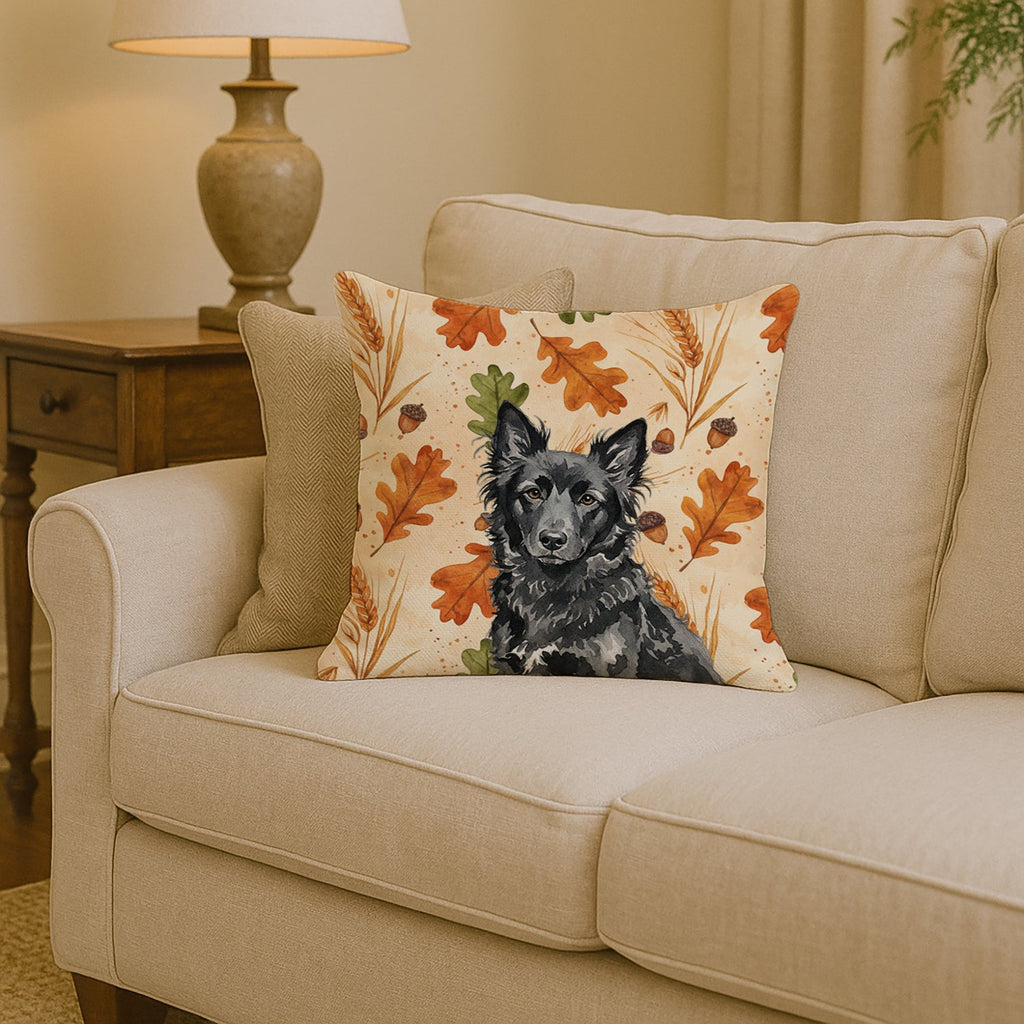 Mudi Heirloom Fall Decorative Throw Pillow 14x14 Indoor Outdoor Accent Cushion, Fabric Cover with Insert for Sofa, Bed, Porch & Living Room
