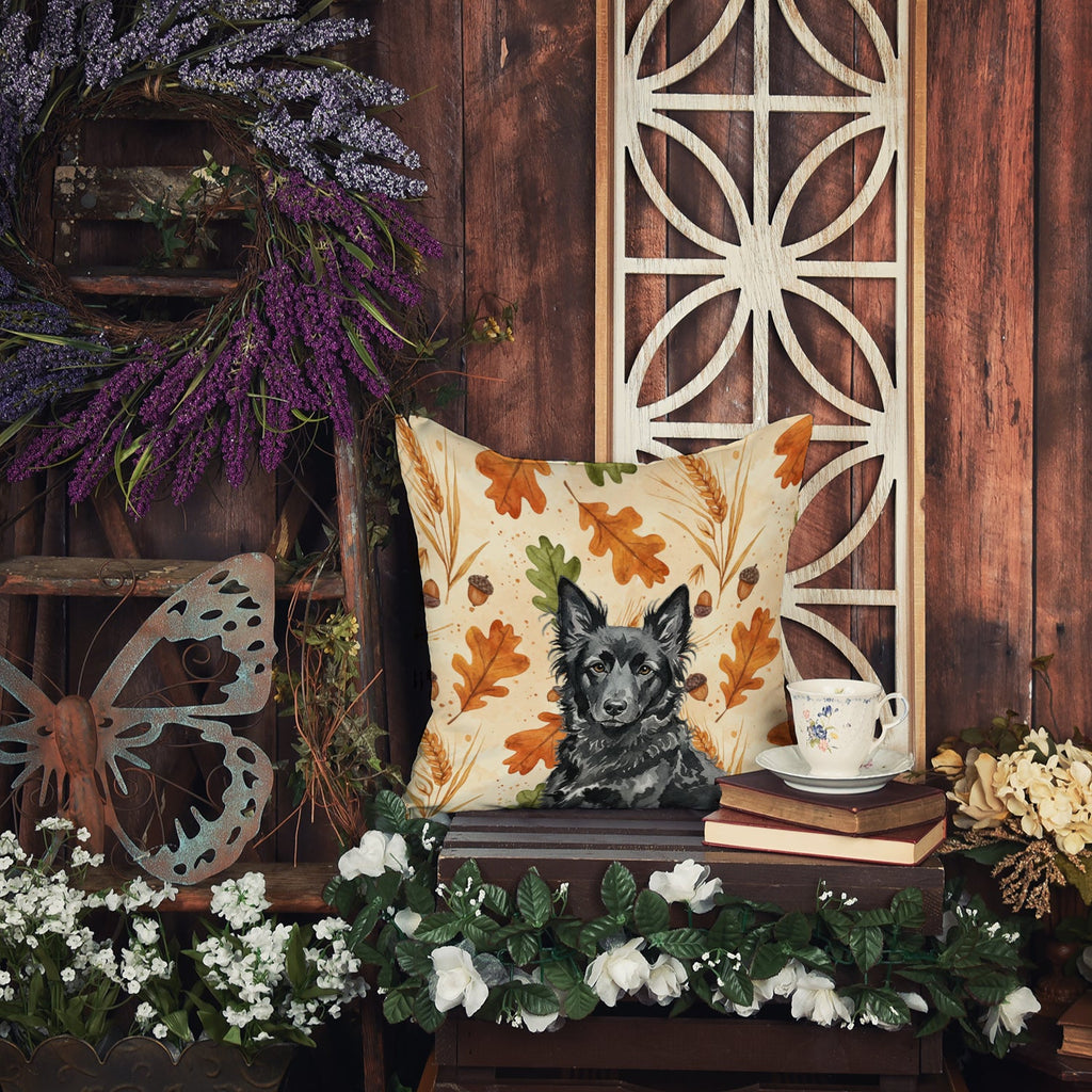 Mudi Heirloom Fall Decorative Throw Pillow 14x14 Indoor Outdoor Accent Cushion, Fabric Cover with Insert for Sofa, Bed, Porch & Living Room