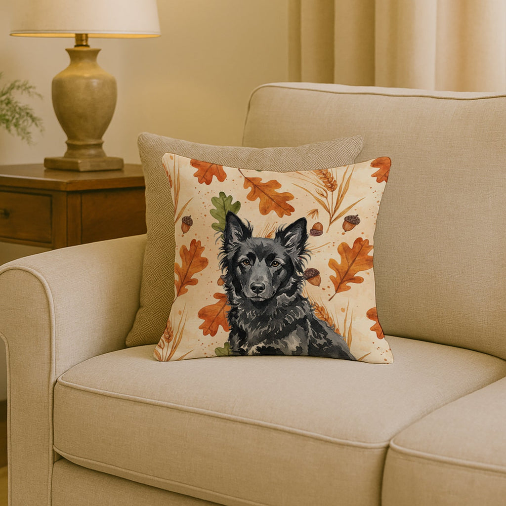Mudi Heirloom Fall Decorative Throw Pillow 18x18 Indoor Outdoor Accent Cushion, Fabric Cover with Insert for Sofa, Bed, Porch & Living Room