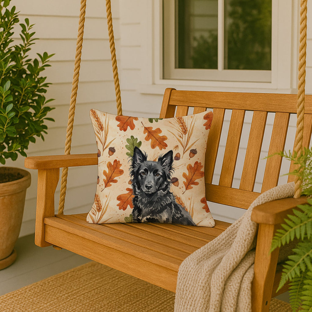 Mudi Heirloom Fall Decorative Throw Pillow 18x18 Indoor Outdoor Accent Cushion, Fabric Cover with Insert for Sofa, Bed, Porch & Living Room