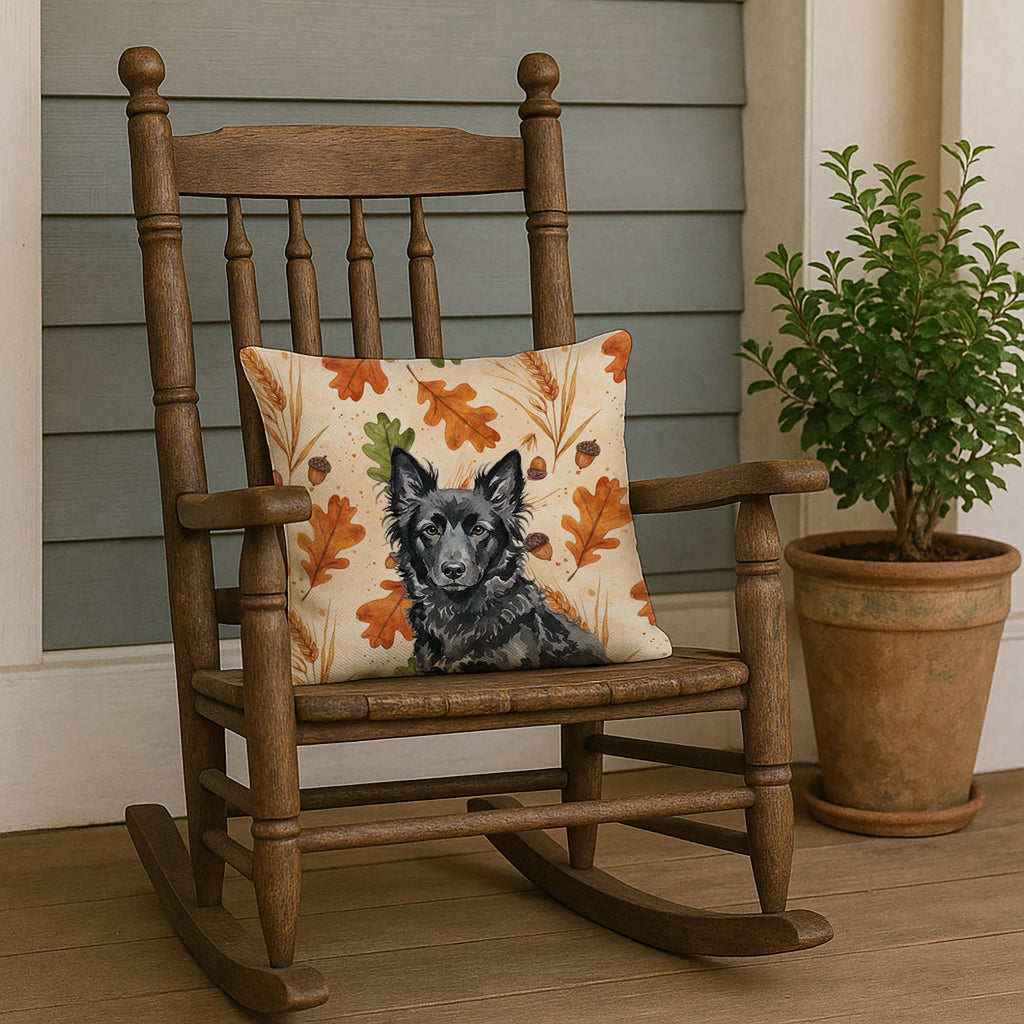 Mudi Heirloom Fall Decorative Throw Pillow 18x18 Indoor Outdoor Accent Cushion, Fabric Cover with Insert for Sofa, Bed, Porch & Living Room
