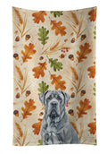 Blue Neapolitan Mastiff Heirloom Fall Kitchen Towel Velour Plush Front and Cotton Loop Back Machine Washable